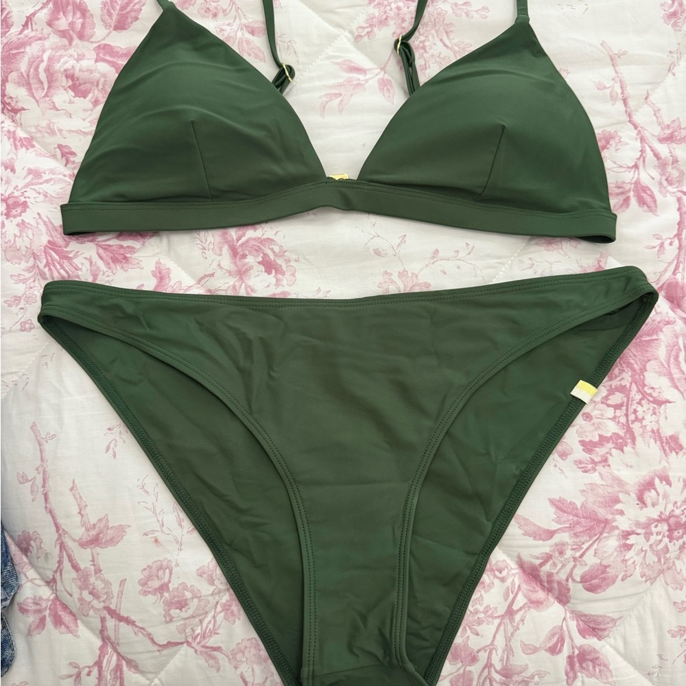 summersalt Olive Green Two-Piece Bikini